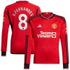 Maglia da Calcio a Maniche Lunghe Manchester United B. Fernandes 8 Casa 2023-24 per Uomo